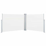 Vidaxx ausziehbarer Windschutz 120x1000 cm creme