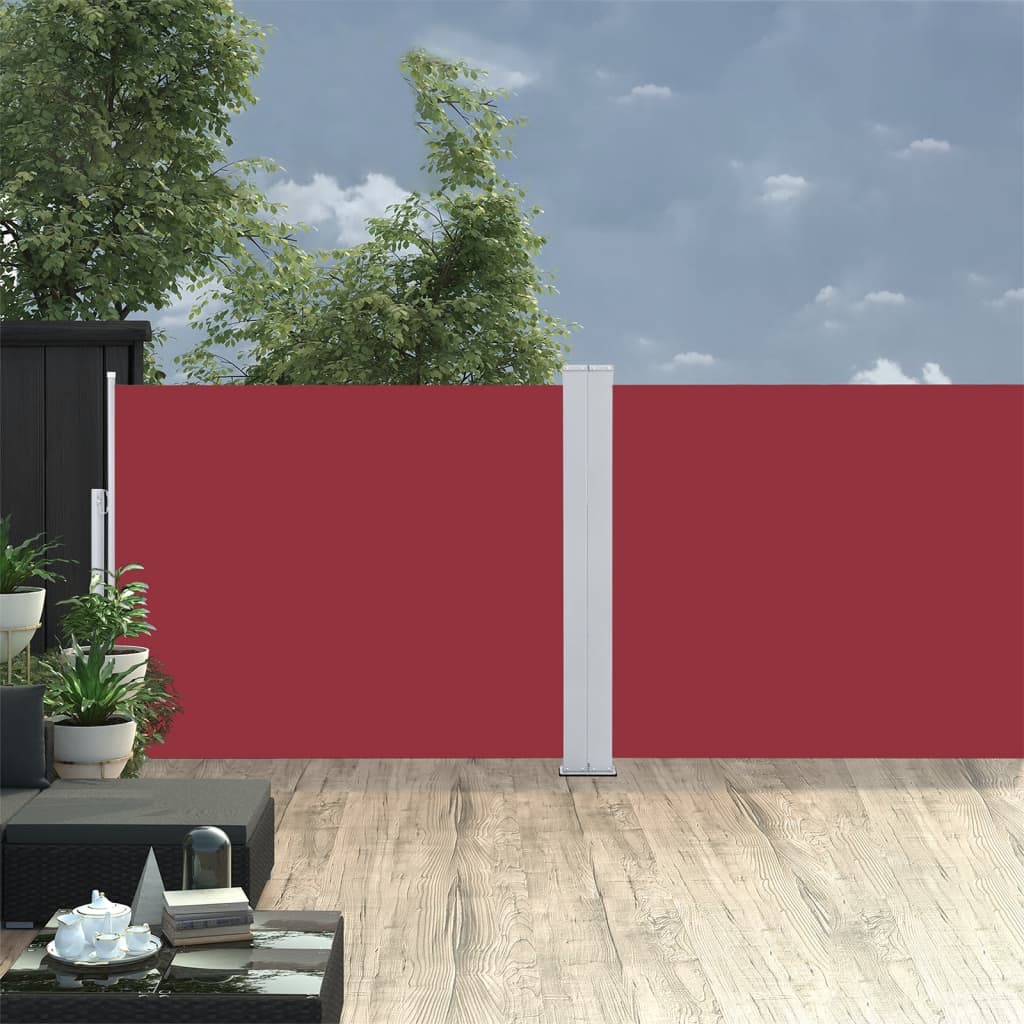 Parabrisas Vidaxl extensible 140x1000 cm rojo