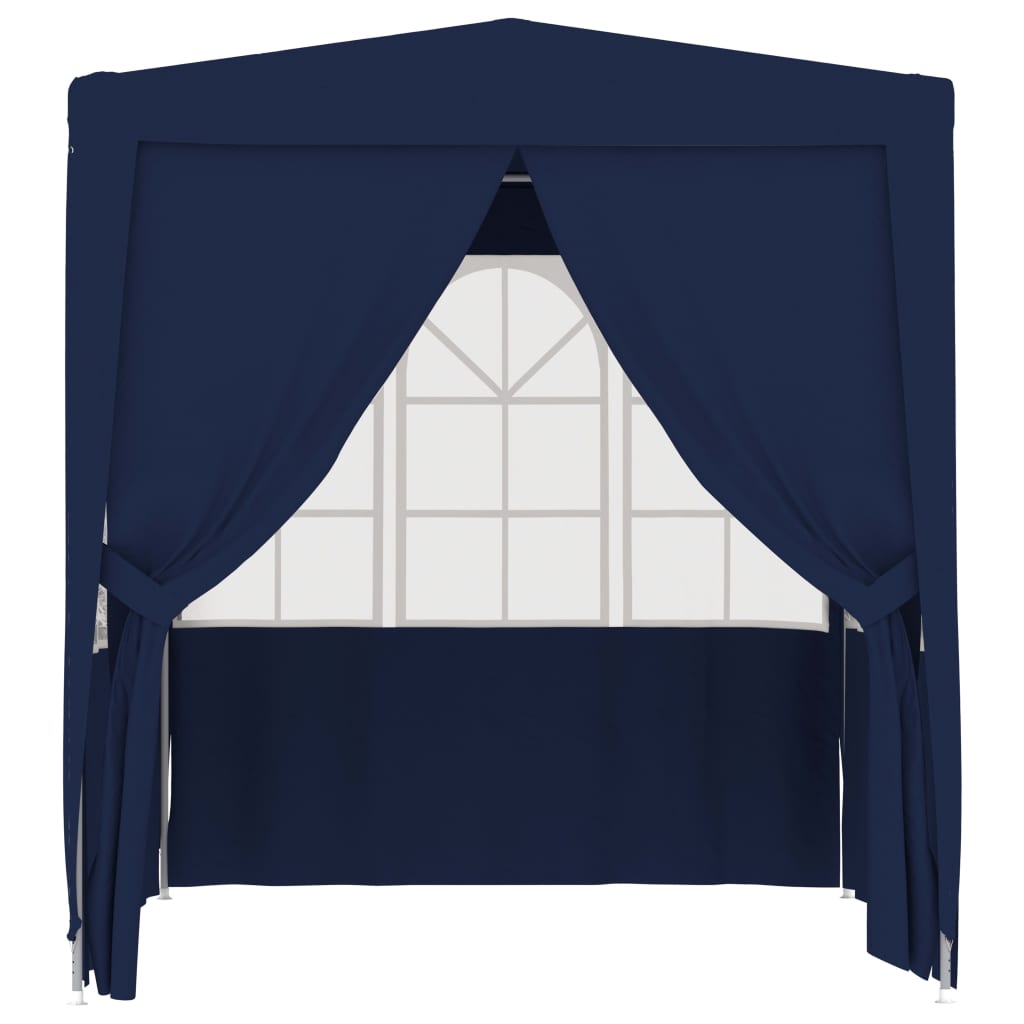 Tenda per feste Vidaxl con pareti laterali professionali 90 g m² 2x2 m blu