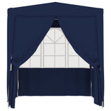 Tenda per feste Vidaxl con pareti laterali professionali 90 g m² 2x2 m blu