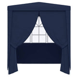 Vidaxl -Partyzelt mit Seitenwänden Professional 90 g m² 2x2 m blau