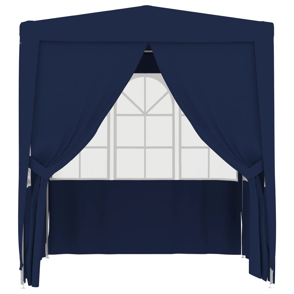 Tente de fête vidaxl avec murs latéraux professionnels 90 g m² 2,5x2,5 m bleu