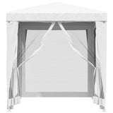 Tenda per feste Vidaxl con pareti laterali a 4 mesh 2x2 m bianco