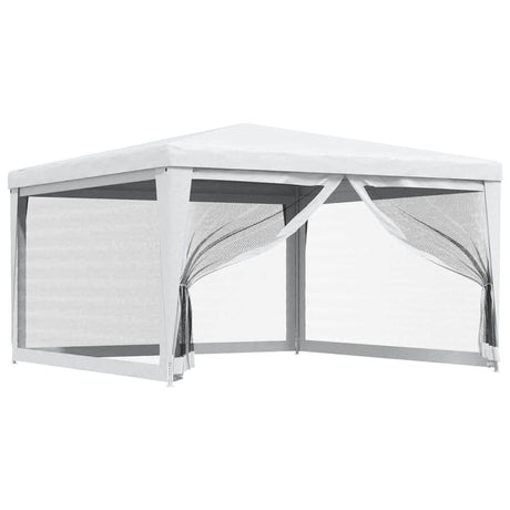 Vidaxl partytent met 4 mesh zijwanden 4x4 m wit
