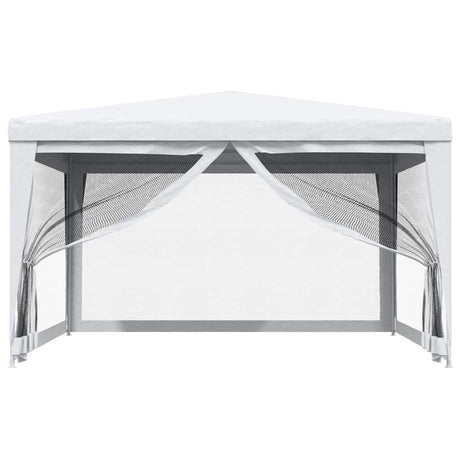 Vidaxl partytent met 4 mesh zijwanden 4x4 m wit