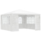 Tienda de fiesta Vidaxl con paredes laterales Professional 90 g m² 4x4 m blanco