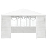 Tenda da festa Vidaxl con pareti laterali professionali 90 g m² 4x4 m bianco