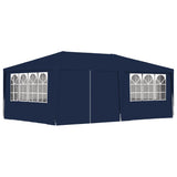 Tenda per feste Vidaxl con pareti laterali professionali 90 g m² 4x6 m blu