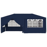 Tenda per feste Vidaxl con pareti laterali professionali 90 g m² 4x6 m blu