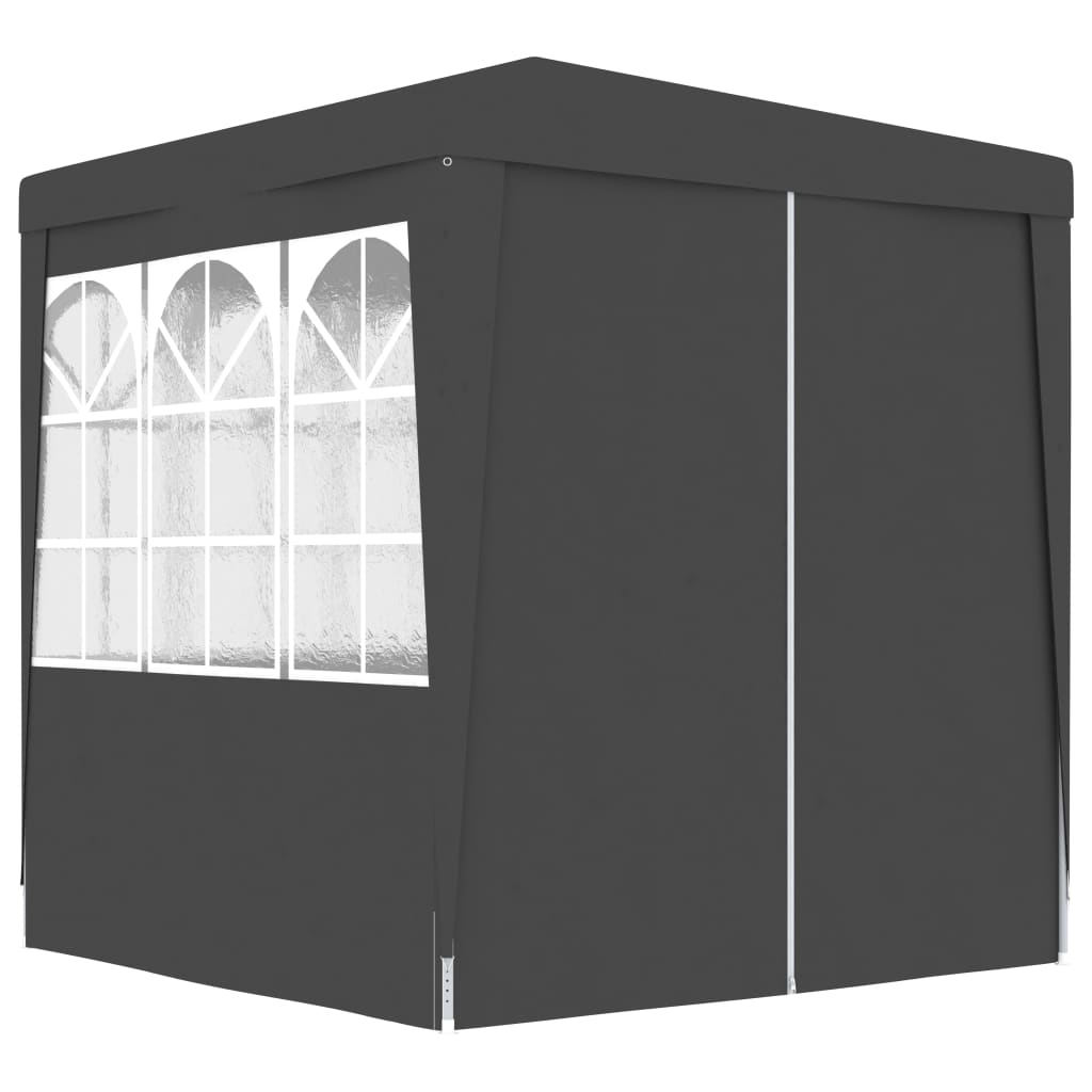 Tenda da festa Vidaxl con pareti laterali professionali 90 g m² 2x2 m antracite