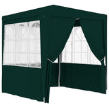 Tienda de fiesta Vidaxl con paredes laterales Professional 90 g m² 2x2 m verde