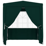 Tenda da festa Vidaxl con pareti laterali professionali 90 g m² 2,5x2,5 m verde