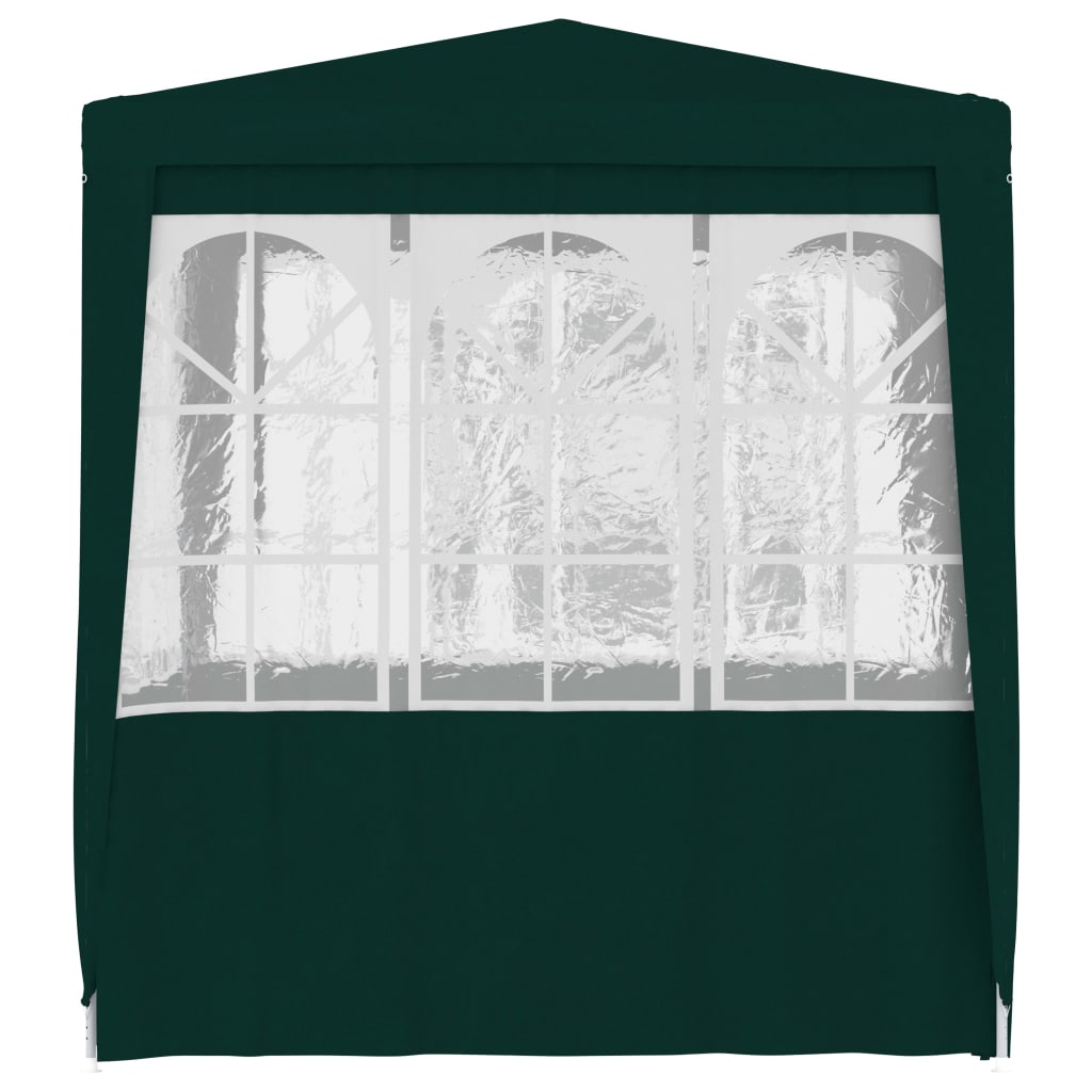 Tenda da festa Vidaxl con pareti laterali professionali 90 g m² 2,5x2,5 m verde