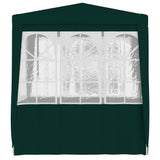 Tenda da festa Vidaxl con pareti laterali professionali 90 g m² 2,5x2,5 m verde