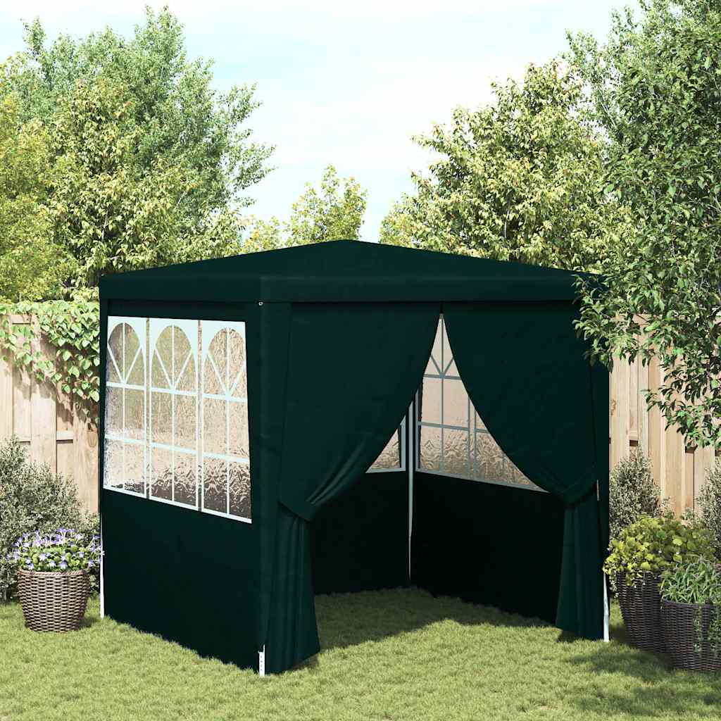 Vidaxl -Partyzelt mit Seitenwänden Professional 90 g m² 2,5 x 2,5 m Grün