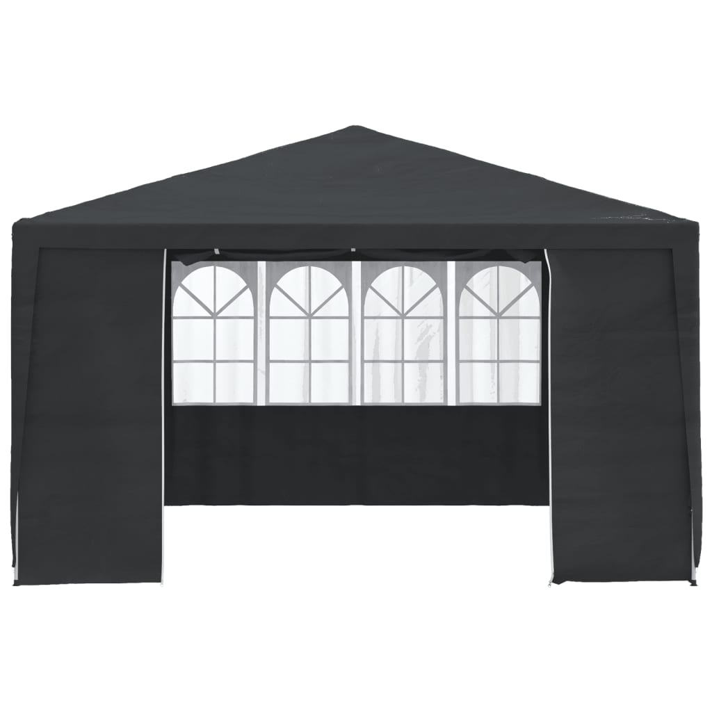 Tenda da festa Vidaxl con pareti laterali professionali 90 g m² 4x4 m antracite