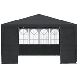 Vidaxl Party Tent med sidevegg profesjonell 90 g m² 4x4 m grønn