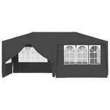 Tenda da festa Vidaxl con pareti laterali professionali 90 g m² 4x6 m antracite