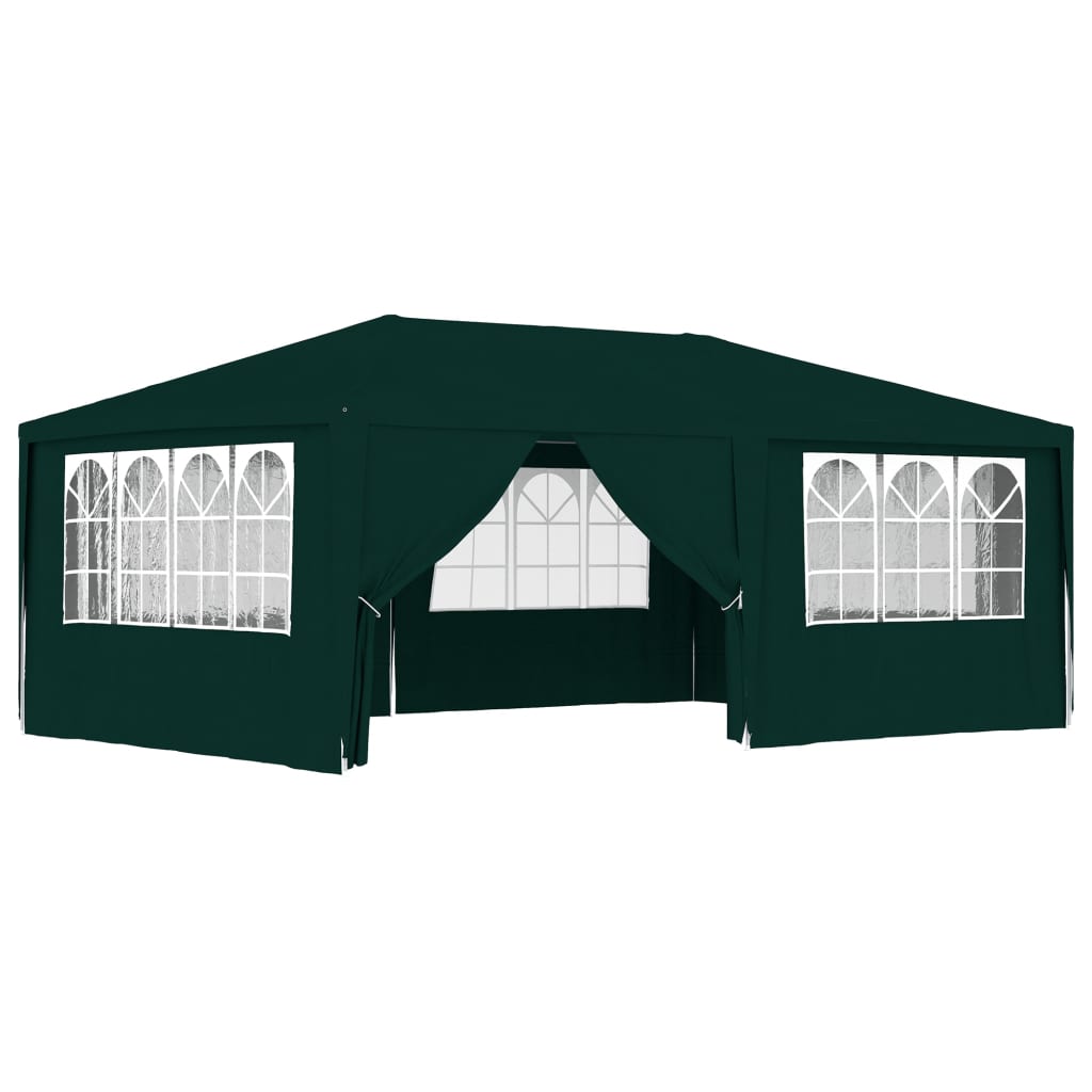 Vidaxl Party tent with side walls Professional 90 g m² 4x6 m green