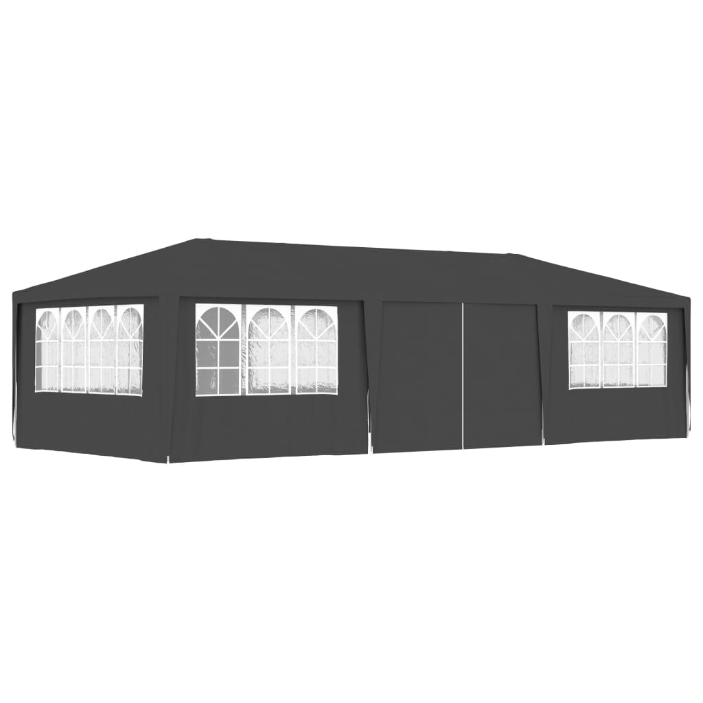 Tenda da festa Vidaxl con pareti laterali professionali 90 g m² 4x9 m antracite