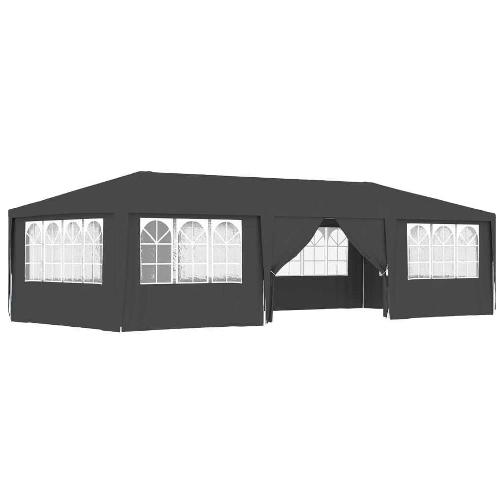 Tenda da festa Vidaxl con pareti laterali professionali 90 g m² 4x9 m antracite