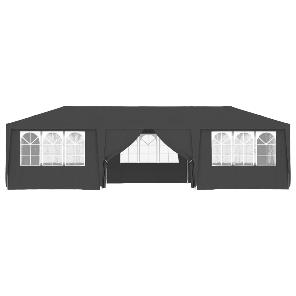 Tenda da festa Vidaxl con pareti laterali professionali 90 g m² 4x9 m antracite