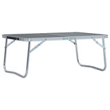 Vidaxl Camping Table Collapsible 60x40 cm aluminijasta siva