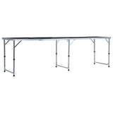 Vidaxl Bier -Pong -Tisch faltbar 240 cm schwarz