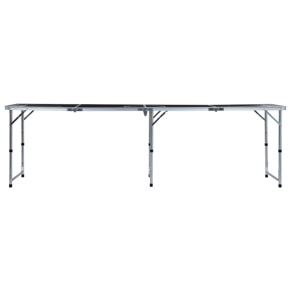 Vidaxl Bier -Pong -Tisch faltbar 240 cm schwarz