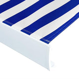 Vidaxx Markisentuch 500x300 cm Canvas blau und weiß