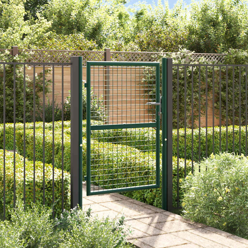 Porta Vidaxl 100x125 cm in acciaio verde