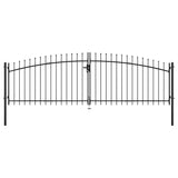 Vidaxl Hek Port Double Porte avec Spears Top 400x175 cm