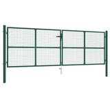 Vidaxl Gaaspoort 390x125 cm en acier vert