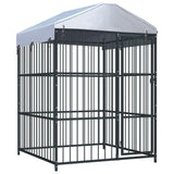 VidaXL Hondenkennel voor buiten met dak 150x150x200 cm