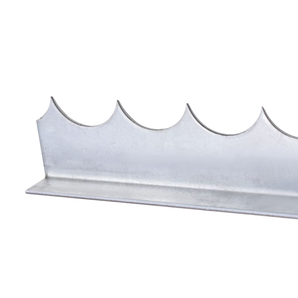 Vidaxl Wall Spikes 4 szt. 1 m ocynkowana stal