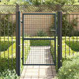 Vidaxl Gaaspoort 100x175 cm galvanized steel gray