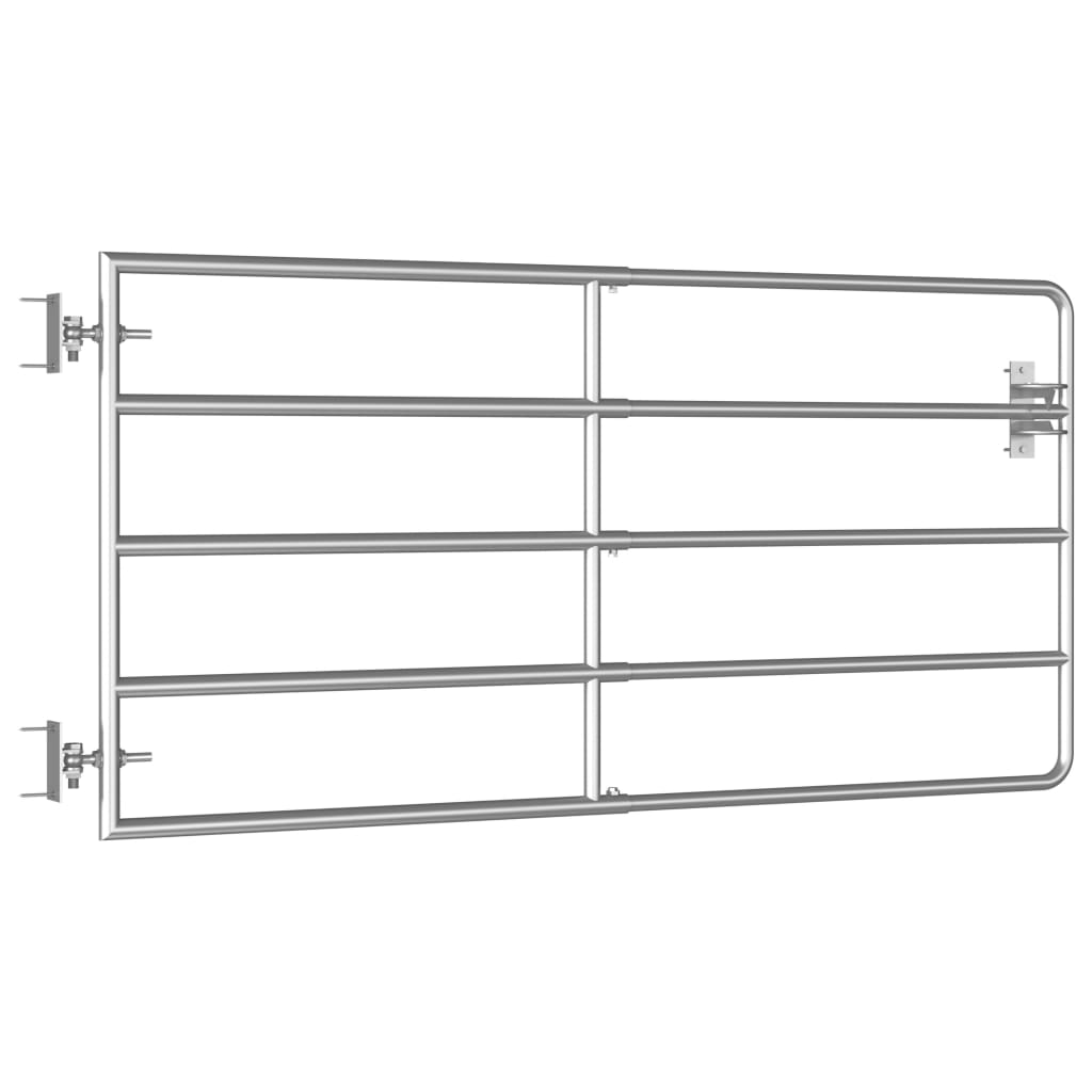 Vidaxl port with 5 rods (95-170) x90 cm steel silver colored