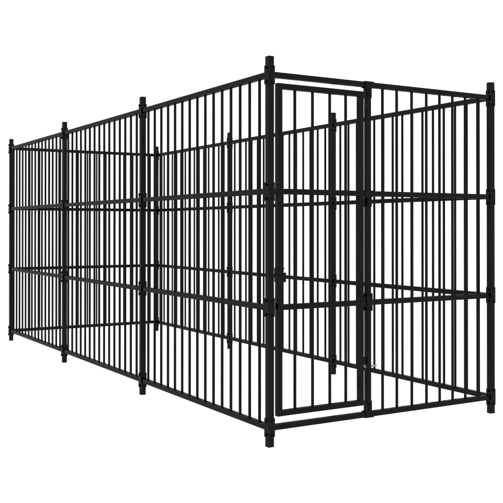 VidaXL Hondenkennel voor buiten 450x150x185 cm