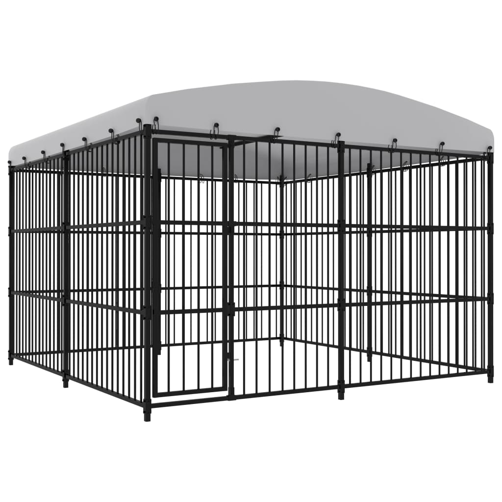 Vidaxl Dog Kennel til udvendig med tag 300x300x210 cm