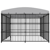 VidaXL Hondenkennel voor buiten met dak 300x300x210 cm