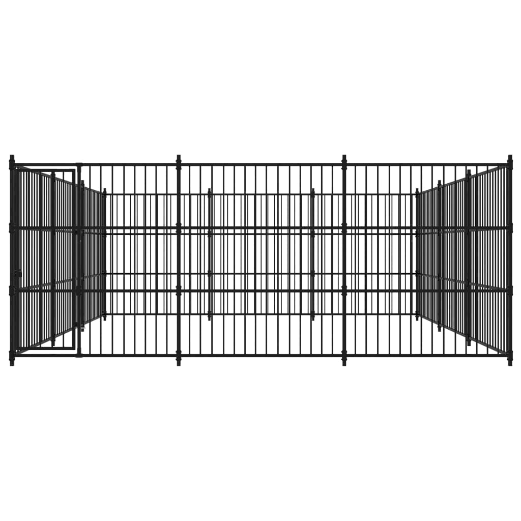 Vidaxl Dog Kennel til udenfor 450x450x185 cm