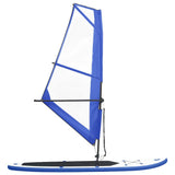 Vidaxl Stand-up Paddleboard inflable con set de vela azul y blanco