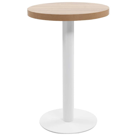 Vidaxl bistrotafel 50 cm mdf lichtbruin