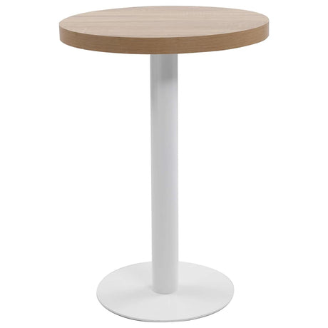 Vidaxl bistrotafel 60 cm mdf lichtbruin