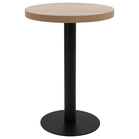 Vidaxl bistrotafel 60 cm mdf lichtbruin