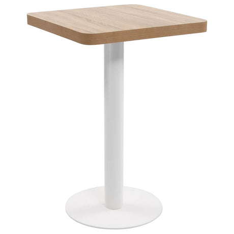 Vidaxl bistrotafel 50x50 cm mdf lichtbruin