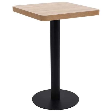 Vidaxl bistrotafel 50x50 cm mdf lichtbruin