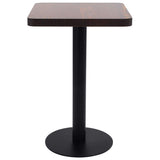 Vidaxl bistrotafel 50x50 cm mdf donkerbruin