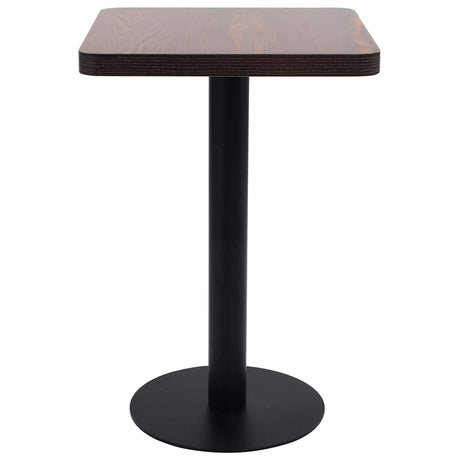 Vidaxl bistrotafel 50x50 cm mdf donkerbruin