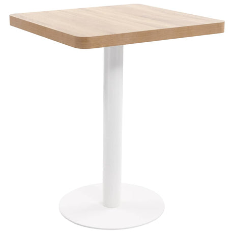 Vidaxl bistrotafel 60x60 cm mdf lichtbruin